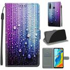 For Huawei P30 Lite Voltage Colored Drawing Magnetic Clasp Horizontal Flip PU Leather Case with Holder & Card Slots(C05 Purple Blue Water Drops) - 1