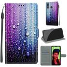 For Huawei P Smart+ 2019 Voltage Colored Drawing Magnetic Clasp Horizontal Flip PU Leather Case with Holder & Card Slots(C05 Purple Blue Water Drops) - 1