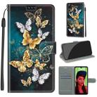 For Huawei P Smart+ 2019 Voltage Colored Drawing Magnetic Clasp Horizontal Flip PU Leather Case with Holder & Card Slots(C20 Gold Silver Flying Butterflies) - 1