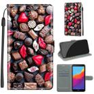 For Huawei Y5 2018 / Honor Play 7 Voltage Colored Drawing Magnetic Clasp Horizontal Flip PU Leather Case with Holder & Card Slots(C06 Red Lip Chocolate) - 1
