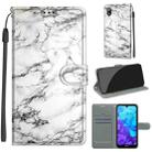 For Huawei Y5 2019 / Honor 8S Voltage Colored Drawing Magnetic Clasp Horizontal Flip PU Leather Case with Holder & Card Slots(C01 White Marble) - 1