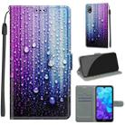 For Huawei Y5 2019 / Honor 8S Voltage Colored Drawing Magnetic Clasp Horizontal Flip PU Leather Case with Holder & Card Slots(C05 Purple Blue Water Drops) - 1