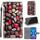 For Honor 8X Voltage Colored Drawing Magnetic Clasp Horizontal Flip PU Leather Case with Holder & Card Slots(C06 Red Lip Chocolate) - 1