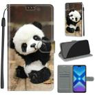 For Honor 8X Voltage Colored Drawing Magnetic Clasp Horizontal Flip PU Leather Case with Holder & Card Slots(C18 Wood Board Panda) - 1