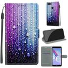 For Honor 9 Lite Voltage Colored Drawing Magnetic Clasp Horizontal Flip PU Leather Case with Holder & Card Slots(C05 Purple Blue Water Drops) - 1