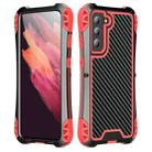For Samsung Galaxy S21 FE R-JUST AMIRA Shockproof Dustproof Waterproof Metal Protective Case(Red) - 1