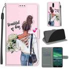 For Nokia 2.3 Voltage Colored Drawing Magnetic Clasp Horizontal Flip PU Leather Case with Holder & Card Slots(C09 Hug Flower) - 1