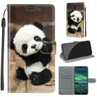 For Nokia 2.3 Voltage Colored Drawing Magnetic Clasp Horizontal Flip PU Leather Case with Holder & Card Slots(C18 Wood Board Panda) - 1