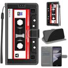 For Nokia 2.4 Voltage Colored Drawing Magnetic Clasp Horizontal Flip PU Leather Case with Holder & Card Slots(C10 Black Red Tape) - 1