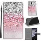For Nokia 2.4 Voltage Colored Drawing Magnetic Clasp Horizontal Flip PU Leather Case with Holder & Card Slots(C13 Silver Pink Glitter) - 1