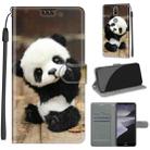 For Nokia 2.4 Voltage Colored Drawing Magnetic Clasp Horizontal Flip PU Leather Case with Holder & Card Slots(C18 Wood Board Panda) - 1