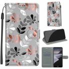 For Nokia 2.4 Voltage Colored Drawing Magnetic Clasp Horizontal Flip PU Leather Case with Holder & Card Slots(C19 Material Flower) - 1