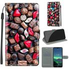 For Nokia 1.4 Voltage Colored Drawing Magnetic Clasp Horizontal Flip PU Leather Case with Holder & Card Slots(C06 Red Lip Chocolate) - 1
