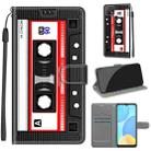 For OPPO A15 / A15s Voltage Coloured Drawing Magnetic Clasp Horizontal Flip PU Leather Case with Holder & Card Slots(C10 Black Red Tape) - 1