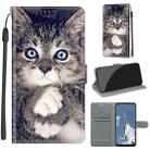 For OPPO A52 / A92 / A72 Voltage Coloured Drawing Magnetic Clasp Horizontal Flip PU Leather Case with Holder & Card Slots(C02 Fork Hand White Claw Cat) - 1