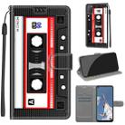 For OPPO A52 / A92 / A72 Voltage Coloured Drawing Magnetic Clasp Horizontal Flip PU Leather Case with Holder & Card Slots(C10 Black Red Tape) - 1