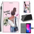 For ZTE A3 2020 Voltage Coloured Drawing Magnetic Clasp Horizontal Flip PU Leather Case with Holder & Card Slots(C09 Hug Flower) - 1