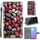 For ZTE Blade 20 Smart Voltage Coloured Drawing Magnetic Clasp Horizontal Flip PU Leather Case with Holder & Card Slots(C06 Red Lip Chocolate) - 1