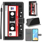 For Motorola Moto E7 Plus/G9 Play/G9 Voltage Coloured Drawing Magnetic Clasp Horizontal Flip PU Leather Case with Holder & Card Slots(C10 Black Red Tape) - 1