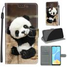 For Motorola Moto E7 Plus/G9 Play/G9 Voltage Coloured Drawing Magnetic Clasp Horizontal Flip PU Leather Case with Holder & Card Slots(C18 Wood Board Panda) - 1