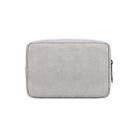 DY04 Portable Digital Accessory Frosted PU Bag(Light Grey) - 1