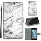 Voltage Colored Drawing Magnetic Clasp Horizontal Flip PU Leather Case with Holder & Card Slots For iPhone 6s / 6(C01 White Marble) - 1