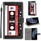 For iPhone 11 Pro Voltage Colored Drawing Magnetic Clasp Horizontal Flip PU Leather Case with Holder & Card Slots (C10 Black Red Tape) - 1