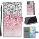 For iPhone 12 Pro Max Voltage Colored Drawing Magnetic Clasp Horizontal Flip PU Leather Case with Holder & Card Slots(C13 Silver Pink Glitter) - 1