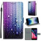 For iPhone SE 2022 / SE 2020 / 8 / 7 Voltage Colored Drawing Magnetic Clasp Horizontal Flip PU Leather Case with Holder & Card Slots(C05 Purple Blue Water Drops) - 1