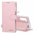 For Samsung Galaxy S21 FE GOOSPERY BLUE MOON Crazy Horse Texture Horizontal Flip Leather Case with Holder & Card Slot & Wallet(Pink) - 1