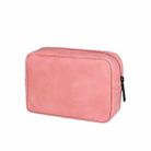 DY05 Portable Digital Accessory Sheepskin Leather Bag(Pink) - 1