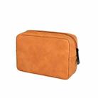 DY05 Portable Digital Accessory Sheepskin Leather Bag(Cowhide Yellow) - 1