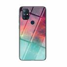 For OnePlus N10 5G Starry Sky Painted Tempered Glass TPU Shockproof Protective Case(Color Starry Sky) - 1