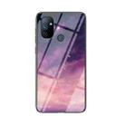 For OnePlus Nord N100 Starry Sky Painted Tempered Glass TPU Shockproof Protective Case(Dream Sky) - 1
