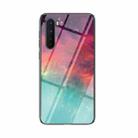 For OnePlus Nord Starry Sky Painted Tempered Glass TPU Shockproof Protective Case(Color Starry Sky) - 1