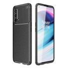 For OnePlus Nord CE 5G Carbon Fiber Texture Shockproof TPU Case(Black) - 1