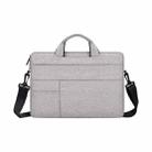 ND05SDJ Oxford Cloth + Nylon Laptop Portable Shoulder Bag, Size:14.1-15.4 inch(Hemp Gray) - 1