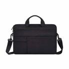 ND05SDJ Oxford Cloth + Nylon Laptop Portable Shoulder Bag, Size:14.1-15.4 inch(Black) - 1