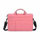 ND05SDJ Oxford Cloth + Nylon Laptop Portable Shoulder Bag, Size:15.6 inch(Pink) - 1