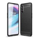 For OnePlus Nord CE 5G Brushed Texture Carbon Fiber TPU Case(Black) - 1