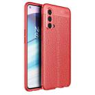 For OnePlus Nord CE 5G Litchi Texture TPU Shockproof Case(Red) - 1