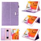 For iPad Pro 10.5 inch / iPad 10.2 Business Style Horizontal Flip Leather Case with Holder & Card Slot & Photo Frame & Wallet & Hand Strap & Sleep / Wake-up Function(Purple) - 1