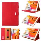 For iPad Pro 11 inch （2018） Business Style Horizontal Flip Leather Case with Holder & Card Slot & Photo Frame & Wallet & Hand Strap & Sleep / Wake-up Function(Red) - 1