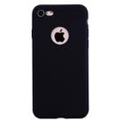 For iPhone SE 2022 / SE 2020 / 8 / 7 Candy Color TPU Case(Black) - 1