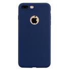 For iPhone 8 Plus / 7 Plus Candy Color TPU Case(Blue) - 1