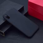 For iPhone XS Max Candy Color TPU Case(Black) - 1