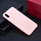 For iPhone XS Max Candy Color TPU Case(Pink) - 1