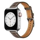 Small Waist Leather Watch Band For Apple Watch Ultra 49mm / Series 8&7 45mm / SE 2&6&SE&5&4 44mm / 3&2&1 42mm(Taupe) - 1