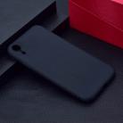 For iPhone XR Candy Color TPU Case(Black) - 1