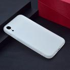 For iPhone XR Candy Color TPU Case(White) - 1